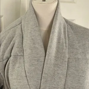 PJ Salvage Quilt Dreams Peachy Jersey Robe in Heather Grey , Large, Gray, NWT thumbnail 6