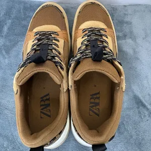 ZARA Chunky Platform Sneakers Brown Tan Size 41/ US 10 Trendy thumbnail 4