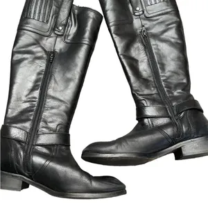 SEYCHELLES Tall Black Riding Leather Boots 7.5 thumbnail 3