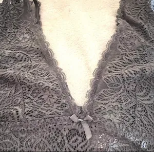Sophie B. Intimates Grey/ Silver Lace Bralette thumbnail 7