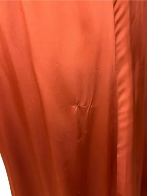 Baltic Born Poppy Satin Midi Dress Size XXL Rust Tie Front Stretch Wedding Guest thumbnail 11
