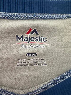 Vintage Majestic NFL Colts Grey and Blue Crewneck Sweatshirt thumbnail 2