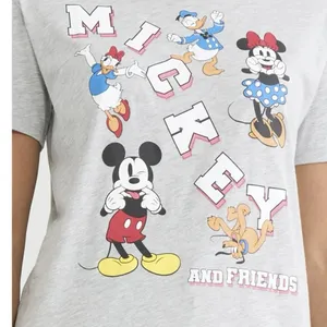 Disney Mickey and Friends‎ Women's Gray Graphic Tee NWT thumbnail 6