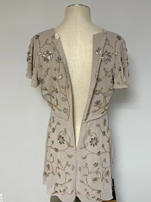 Altar'd State Beaded Wrap Mini Dress thumbnail 7