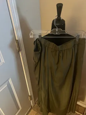 Olive green high low skirt Westport 1962 XL thumbnail 2