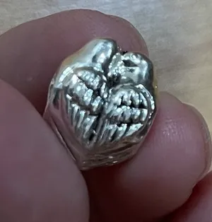 925 silver love bride wedding kissing heart animal birds charm thumbnail 1