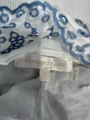 Floral embroidered love shack fancy top thumbnail 2