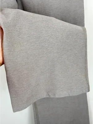 Beyond Yoga High Waisted Wide Leg Cropped Pants Oatmeal Beige Size M thumbnail 8