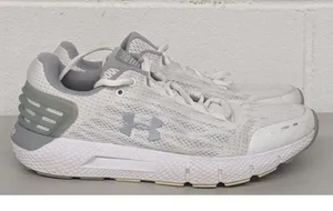 Womens Sz 10.5 Under Armour Charged Rogue Lace-Up White Trainers 3021247_106 thumbnail 1