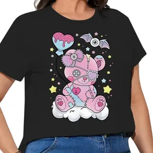 Teddy Bear Graphic Print T-Shirt in Black, Size L​ thumbnail 1