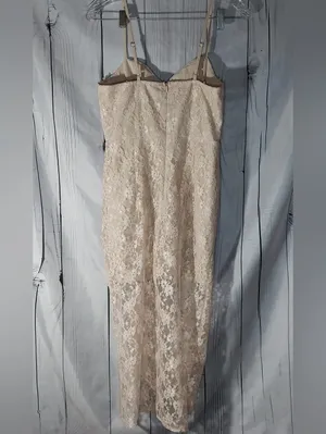 Cider Floral Lace Formal Wedding Guest BodyCon Sweetheart Corset Cami Midi Dress thumbnail 2