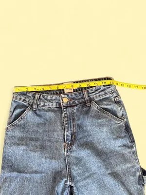 Princess Polly Blue Denim Carpenter Wide Leg Jeans thumbnail 6