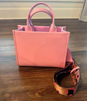 Vintage Havana Tote Bag Pink Star Hand-Dipped thumbnail 2