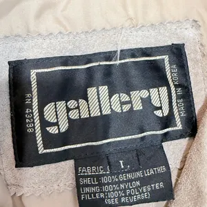 Vintage Gallery Beige Suede Jacket Womens L 80s 90s‎ Leather Coat Fall Autumn thumbnail 2
