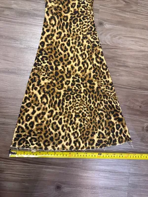 Forever 21 Leopard Flare Jeans 29 Fits 27x32 NWT Bell Bottom Animal Print thumbnail 10