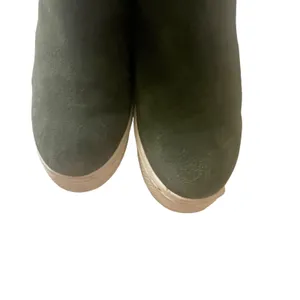 Steve‎ Madden Women's Size 7.5 Suede Leather Green Wrangle High Top Sneakers thumbnail 3