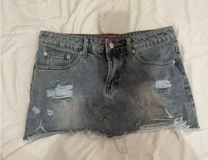 Edikted Denim Mini Skirt thumbnail 1