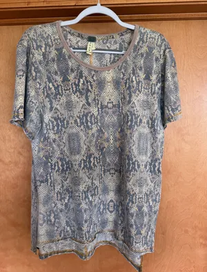 Free People Snakeskin Skirt thumbnail 1