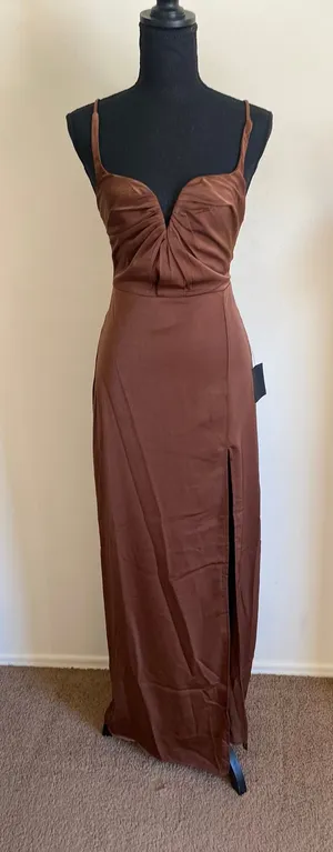 Lulus Brown Formal Brown Dress  thumbnail 1