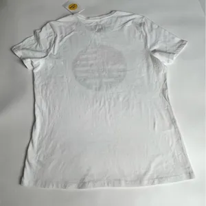 Life is Good Women's Peace and Love Logo Short Sleeve White Graphic Tee Sz M thumbnail 8