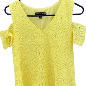 NWT Madison Leigh size 10 yellow lace dress thumbnail 3