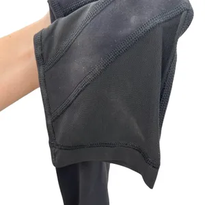 Lululemon High Times Crop *Tech‎ Mesh Black Leggings Size 6 thumbnail 6