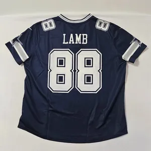 Nike CeeDee Lamb Navy Dallas Cowboys Legend Player Performance Top Women Size XL thumbnail 6