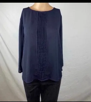 Long Sleeve Blouse Blue thumbnail 7