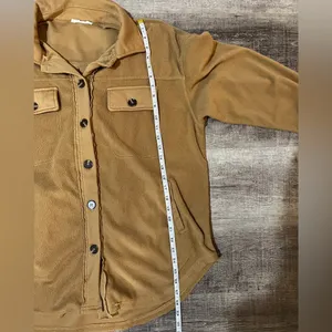 12TH TRIBE Versa Mist Fleece Shacket - Camel thumbnail 6