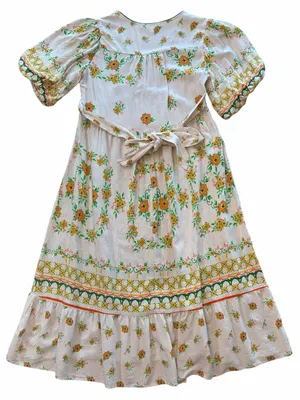 Fig and Flower Anthropologie Boho Peasant Dress thumbnail 3