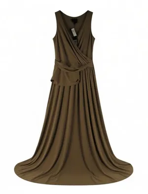 NWT HÔTEL PARTICULIER LONG JERSEY DRESS SAHARA Size M thumbnail 1