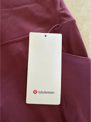 Lululemon Align With Pockets High Rise 25” Red Merlot Size 4 NWT thumbnail 4