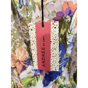 ANDREE BY UNIT Dress Size M Floral‎ Print Long Sleeve Mini Lavender thumbnail 2