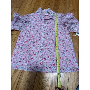 Hyacinth House Tuckernuck NWT Louisa Button Front Pink Multi Floral Blouse XS thumbnail 9