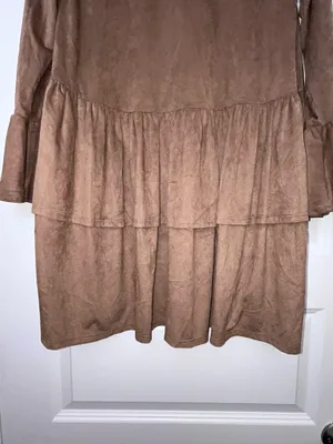Prominent Fox Boutique Open Front Ruffle Bell Sleeve Boho Western Cardigan Top Size S thumbnail 8