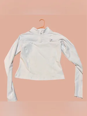 Gymshark White Quarter-Zip Pullover PULSE 1/4 ZIP thumbnail 7
