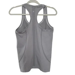 Lululemon Run Swiftly Tech Racerback Black & White Striped Tank Top Size 6 thumbnail 2