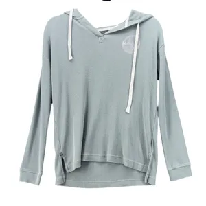 Free Fly Womens Hoodie Medium Fitted Waffle Knit Bamboo Outdoor Adventure Fun thumbnail 1
