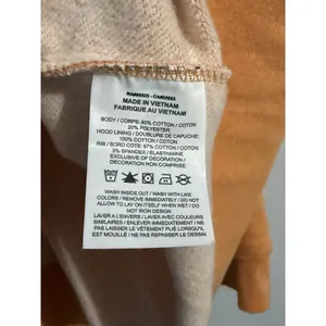 Nike Women's Orange/Heather/White Club‎ Fleece Pullover Hoodie DV5645-871 Sz XL thumbnail 4