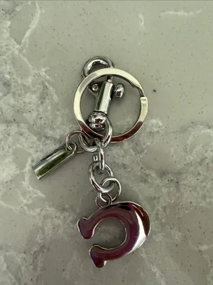 Rainbow 'C' Keychain Charm thumbnail 3