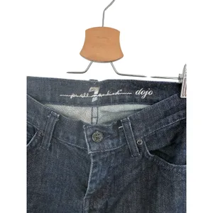 7 For All Mankind‎ Dojo Bootcut Flare Jeans Patent Lattice Pockets 26 Dark Wash thumbnail 10