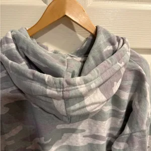 Aerie Camouflage Hooded Oversized Pullover Sweatshirt thumbnail 7