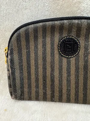 Fendi Vintage Pequin Stripe Pouch thumbnail 2