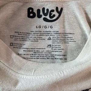 Bluey Family Character Graphic T-Shirt Tan Cotton Short Sleeve Womens Large thumbnail 3