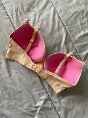 Victoria's Secret PINK Wear Everywhere Wireless Lightly Lined Bra Nude 36DD thumbnail 6