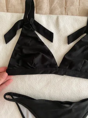 Black Swimsuit Tie Top thumbnail 2