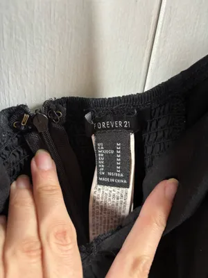 Forever 21 Black Puff Sleeve Mini Sundress thumbnail 4