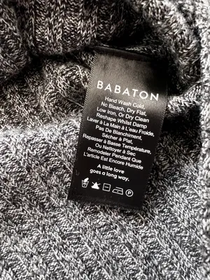 Aritzia Babaton Cropped Gray Wool Sweater thumbnail 2