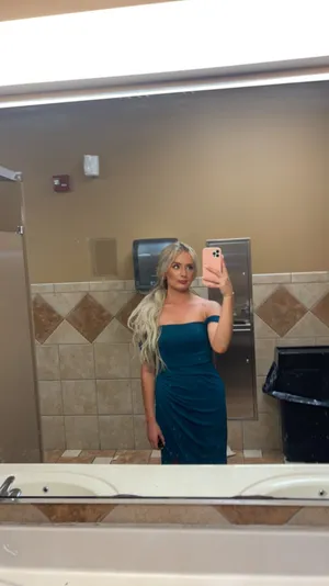 Azazie Kit Bridesmaid Dress in peacock thumbnail 4