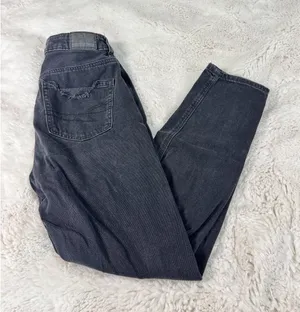 American Eagle Black Distressed Jeans 00 Short Slim Skinny Denim Y2K thumbnail 1